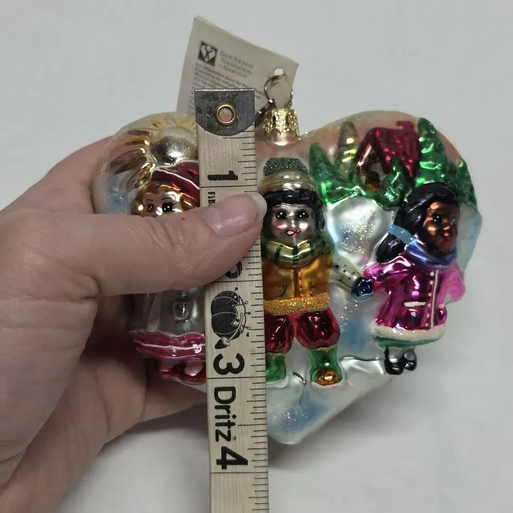 Christopher Radko Glass Ornament Dave Thomas Foundation Celebrate Adoption 2001